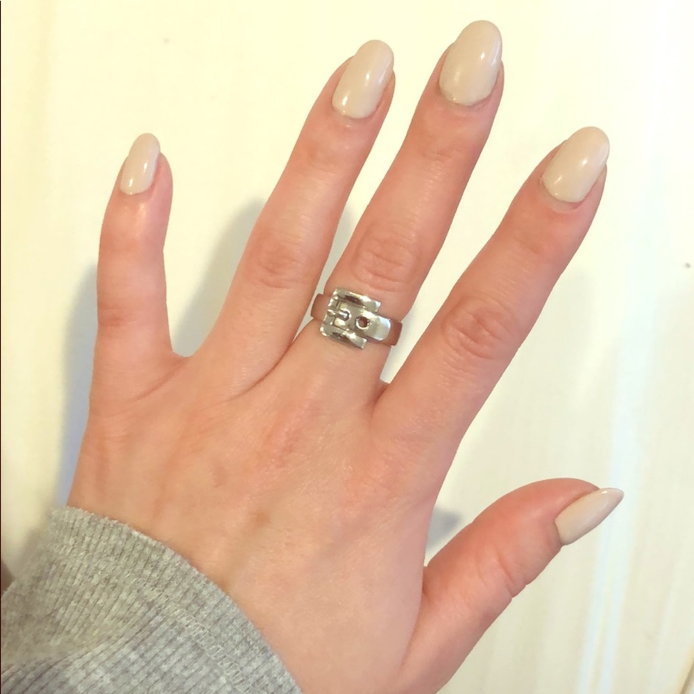 Michael Kors Silver Buckle Ring